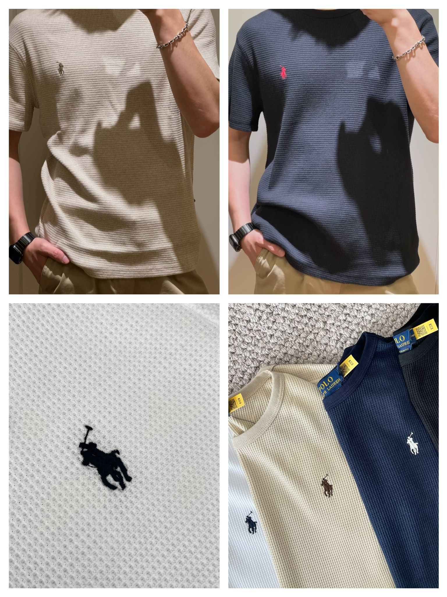 Ralph Lauren刺繡Logo華夫格短袖 $298