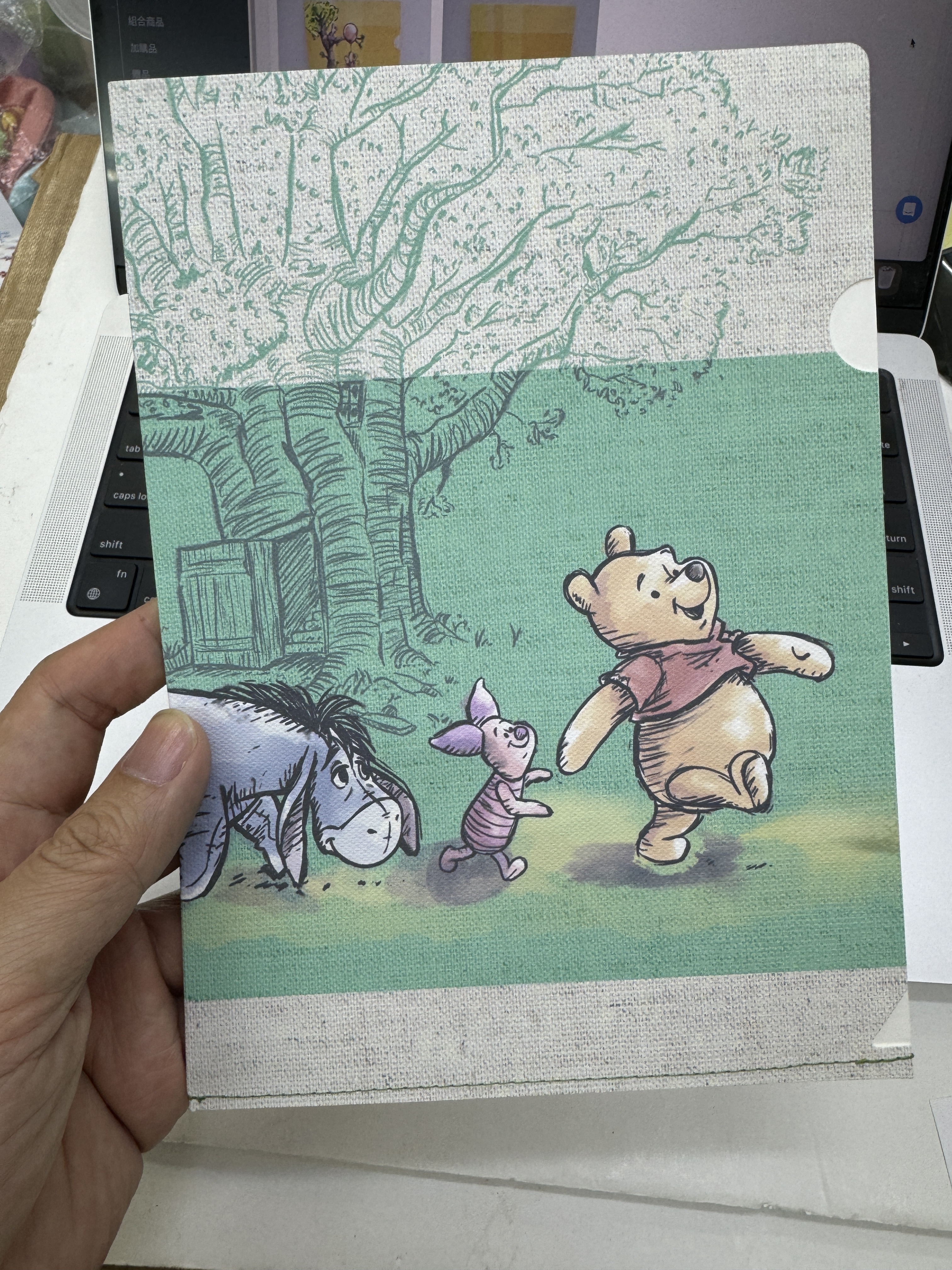 [現貨] [日本直送] 小熊維尼|布紋面 A5 File {TF2210305}