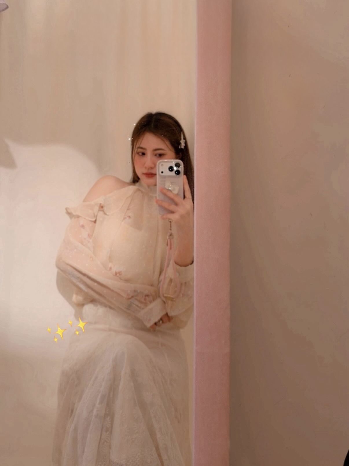 Romantic Floral Ruffle Off-Shoulder Blouse