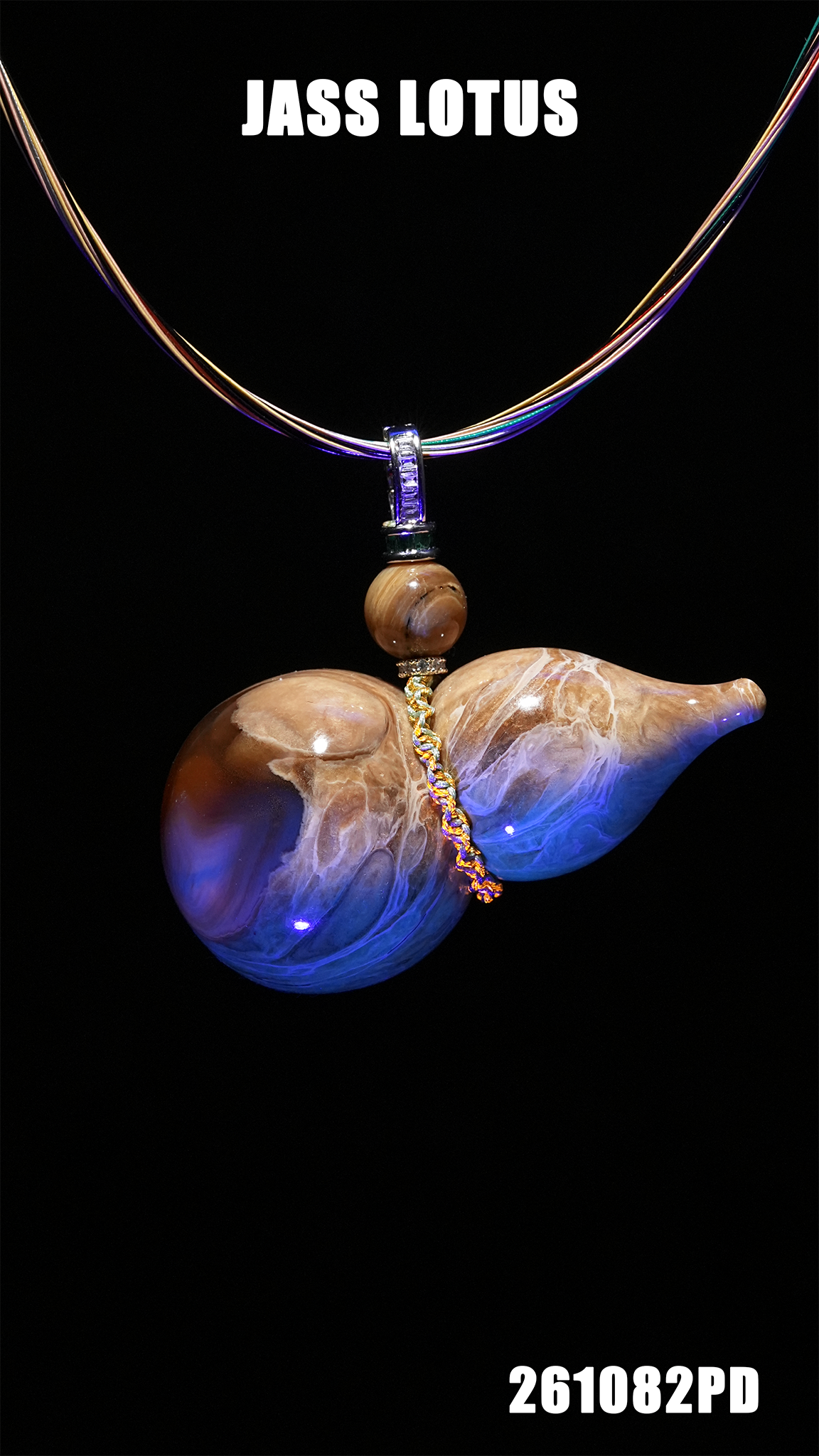 緬甸天然琥珀瓷白根蜜溶洞珀葫蘆吊墜