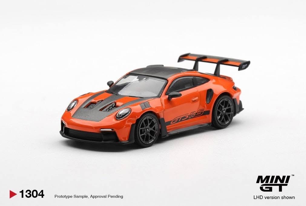 (預訂 Pre Order) Mini GT ( MGT01304-R ) Porsche 911 (992) GT3 RS Weissach Package Gulf Orange