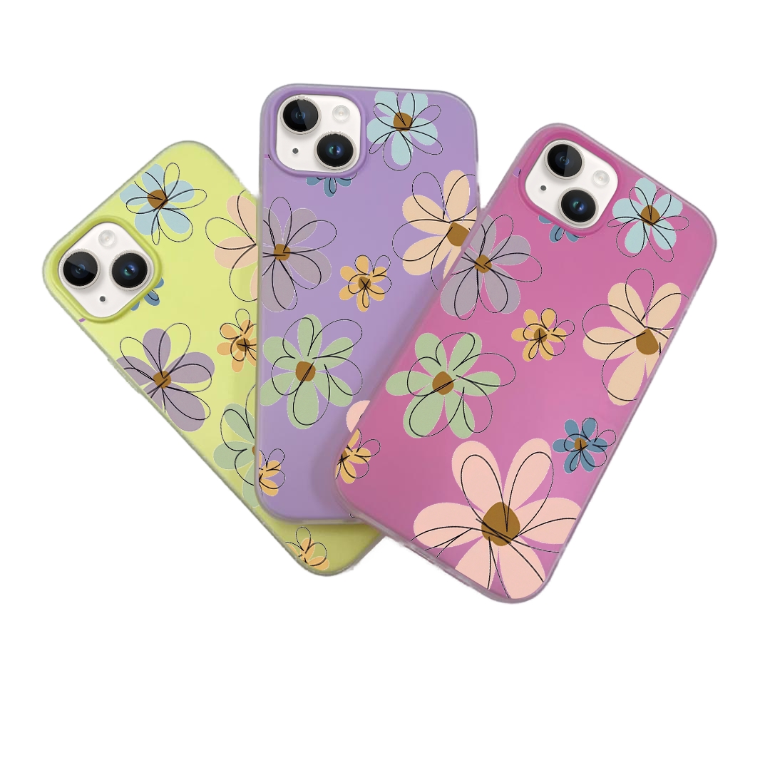JELLY CASE PHONE FOR IPHONE - DESIGN FLOWER E