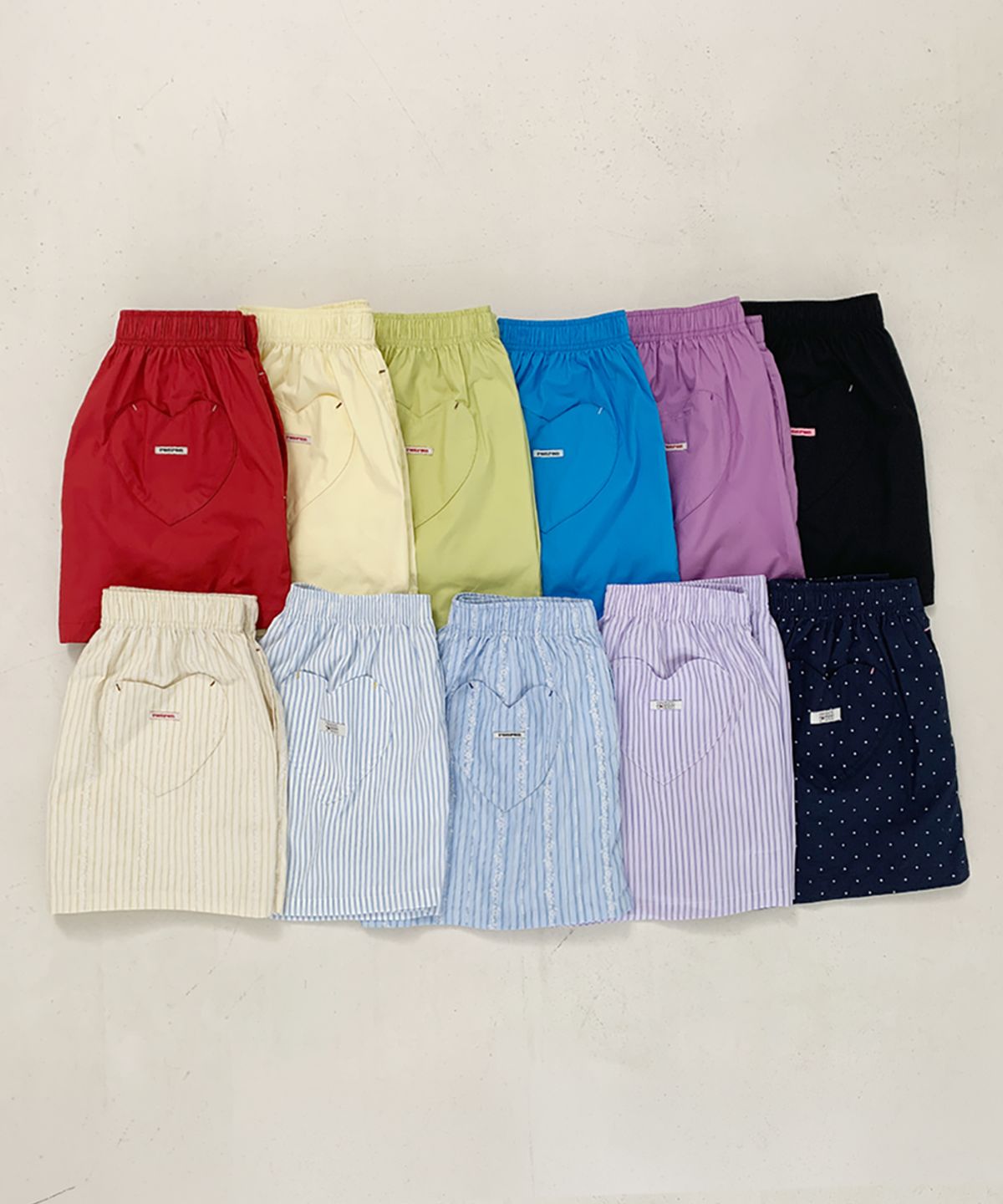 🇰🇷訂購｜ronron｜HEART POCKET TRUNK SHORT PANTS 5色