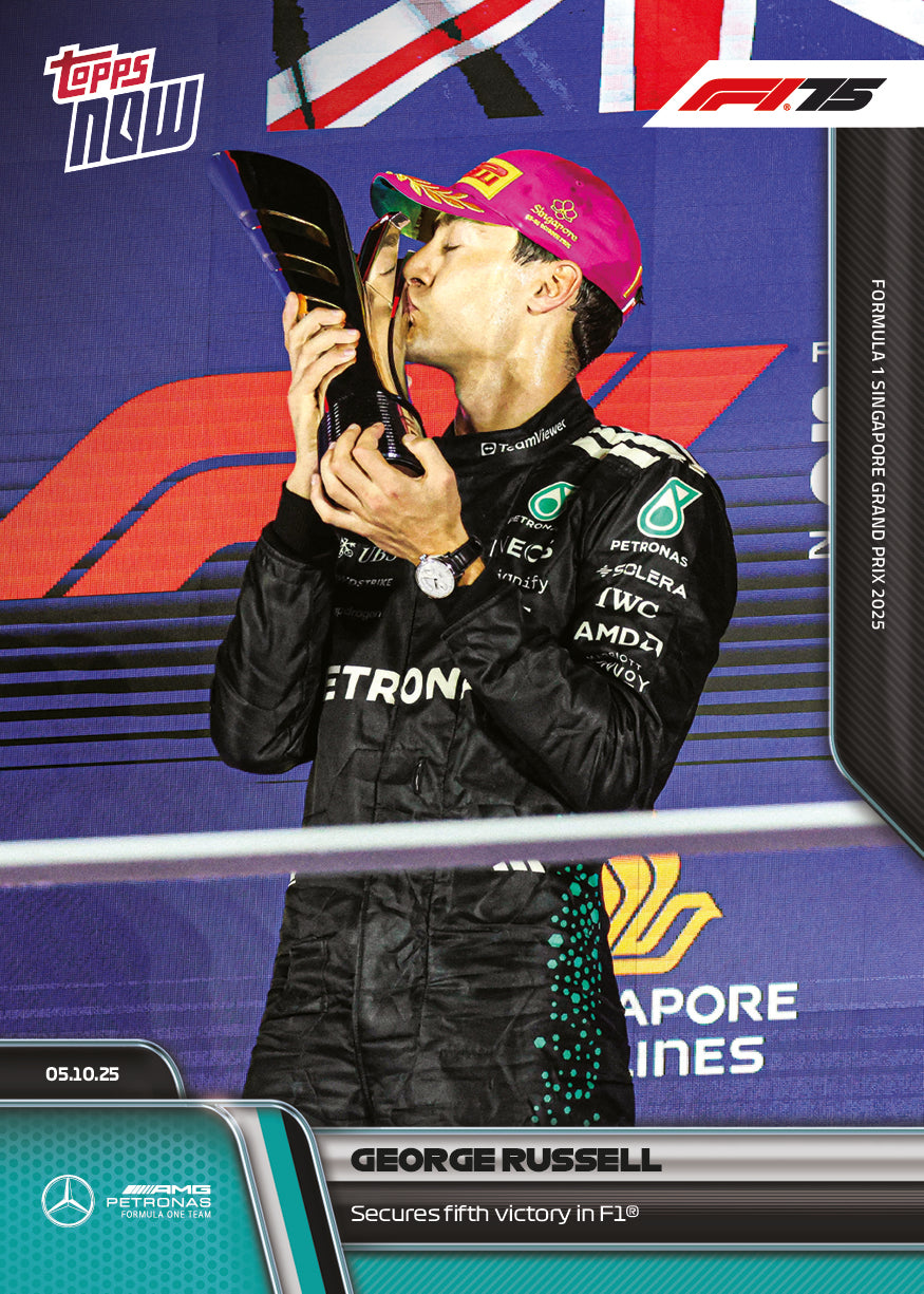George Russell - 2025 F1 Topps NOW® #67 Singapore GP 贏車卡｜PR 2,978