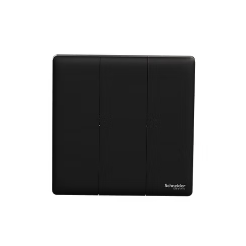 施耐德 Unica X 曜石黑 3位雙控 開關掣