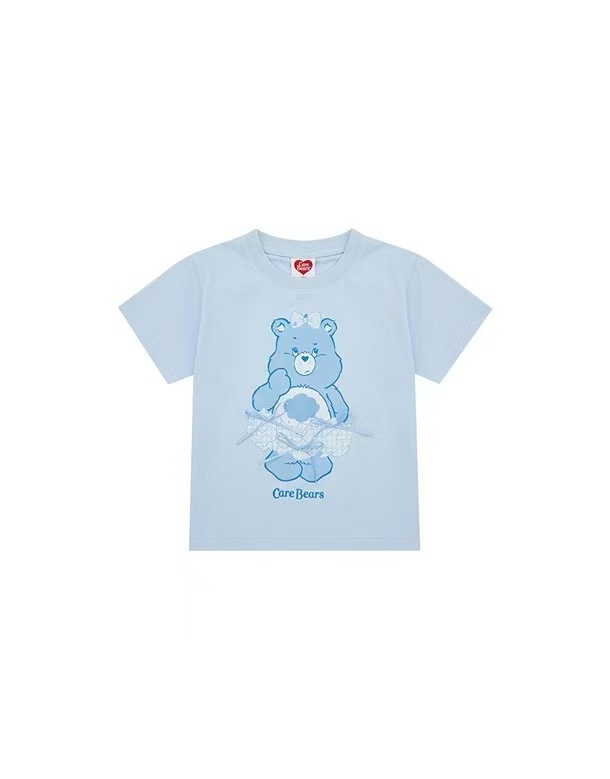 0672 彩虹熊親子晾感tee ➕發圈 