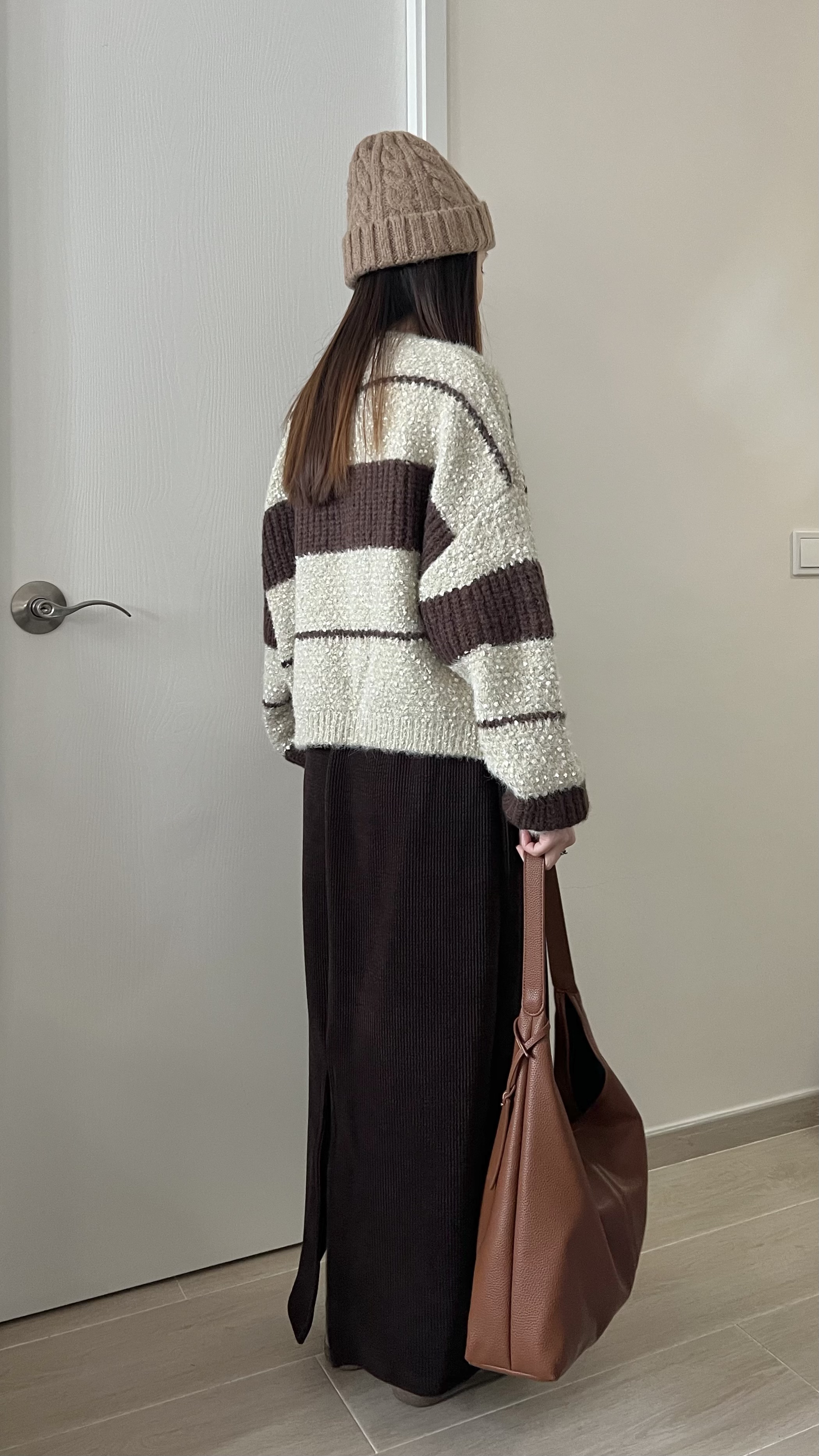 厚實直筒長裙 免熨