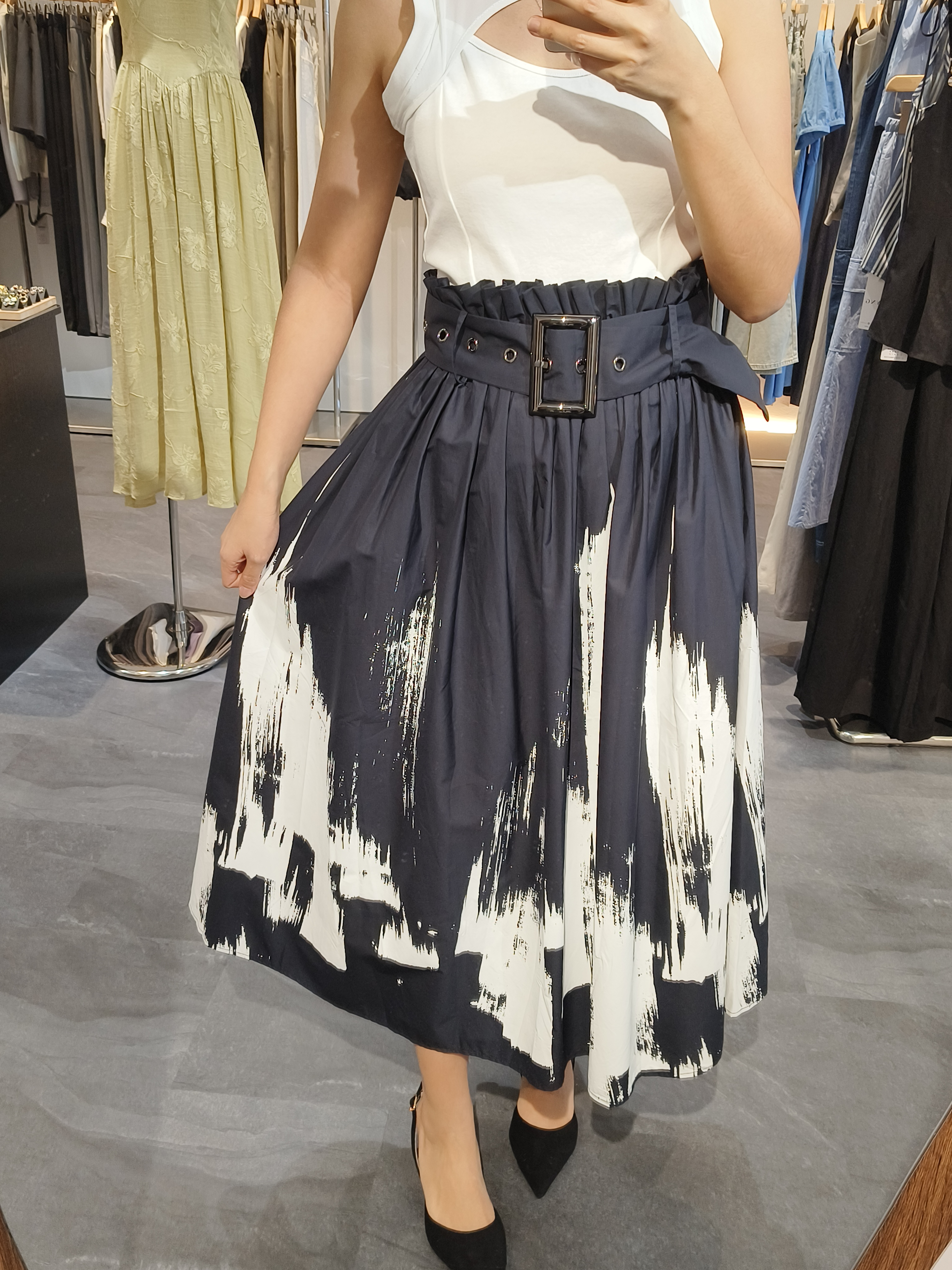 【设计师款】大牌印花半身裙