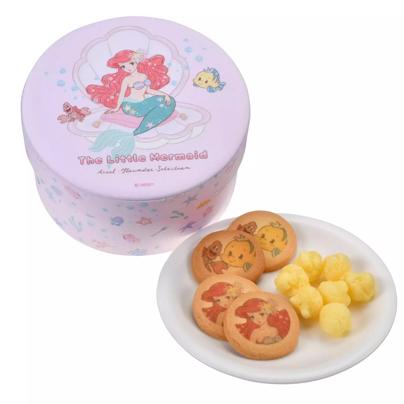  🌸 【預訂】Ariel Cookie Can Set - The Little Mermaid.Illustrated by mikko