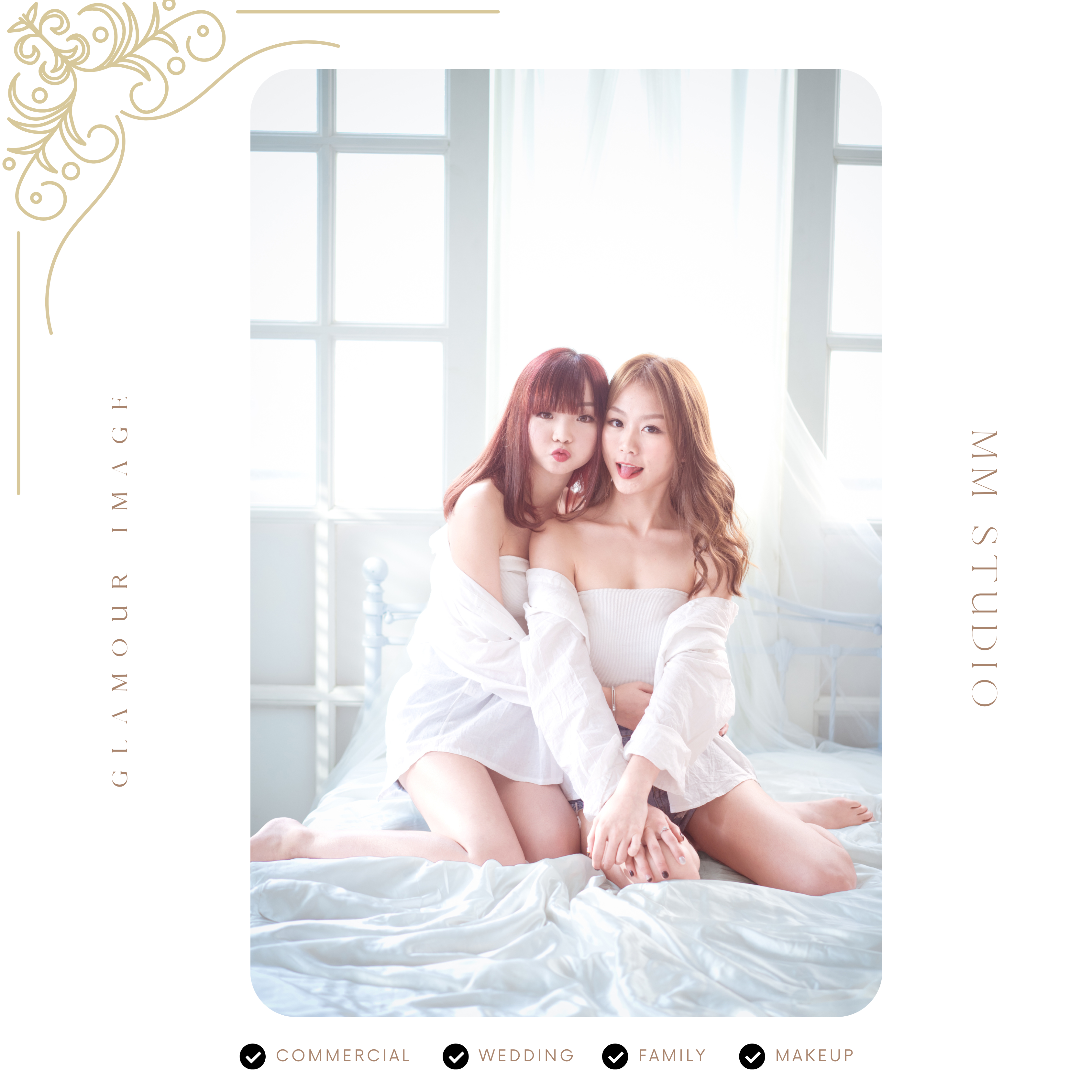 香港閨蜜攝影套餐 | 復古主題花園寫真 Package G1 | Glamour Image 專業人像攝影