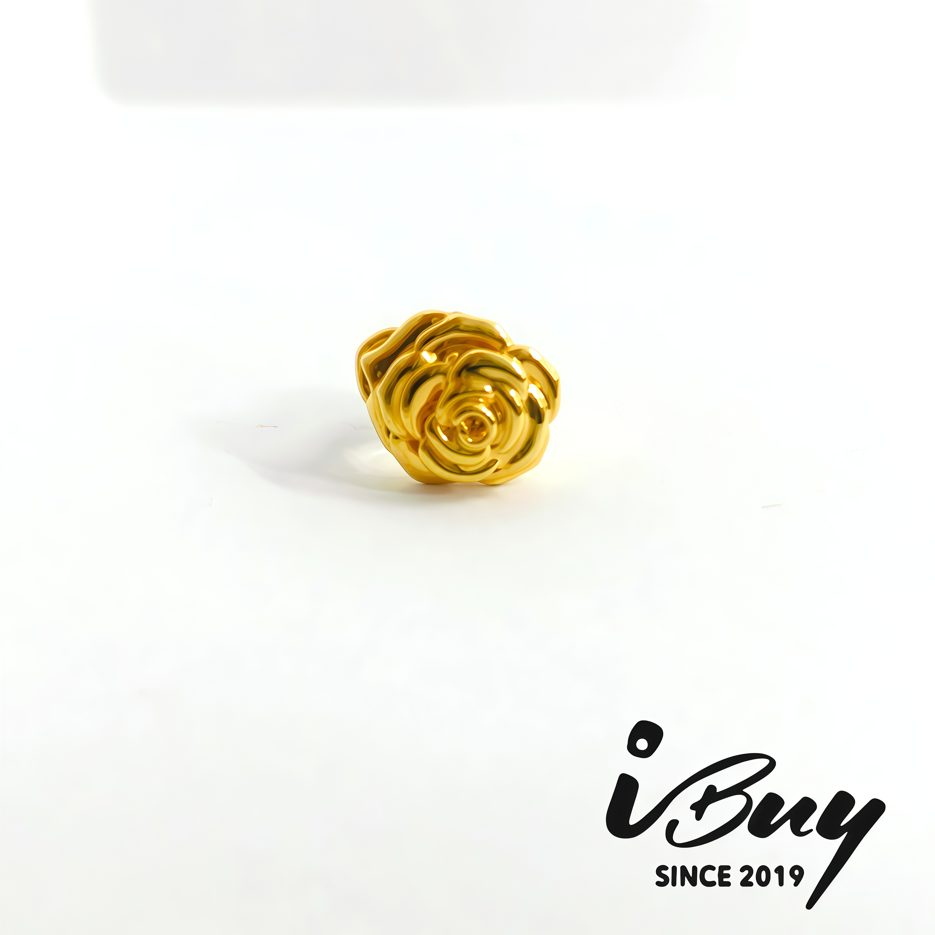 916 HARD GOLD ROSE BEAD 916 硬金 玫瑰花串咀