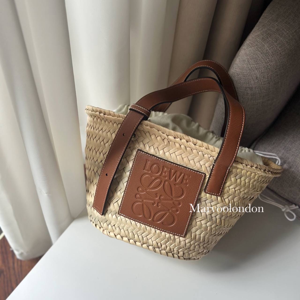 限時優惠✨訂貨📮渡假OOTD 必備🥥🍍 Loewe small basket  塵袋可做內袋