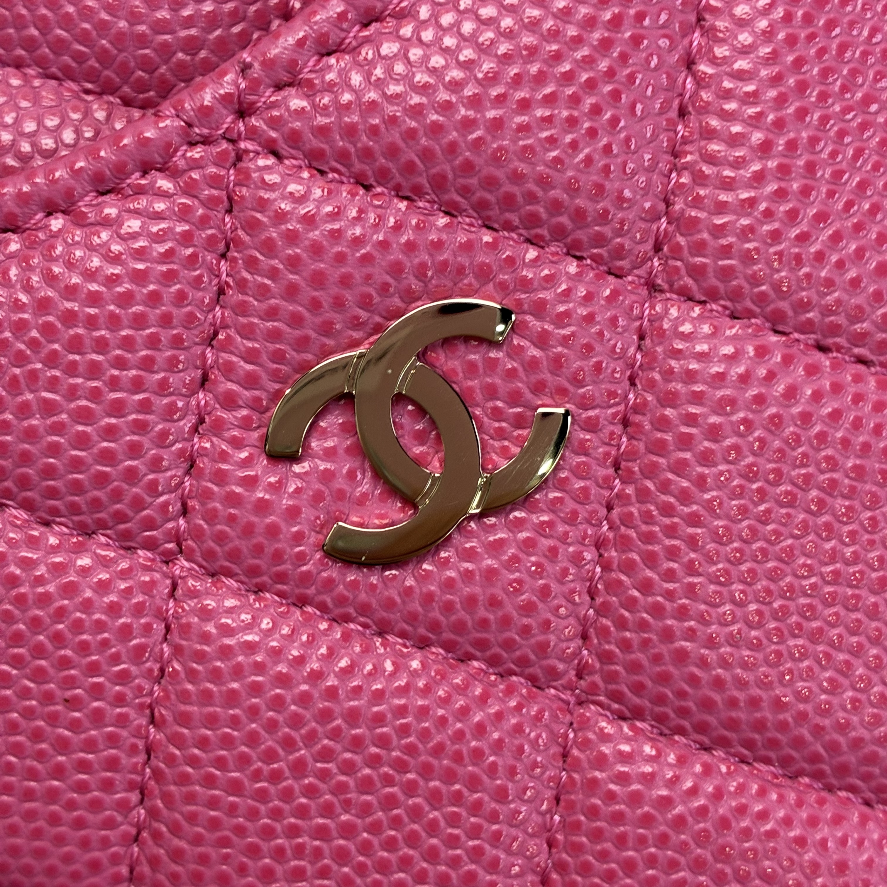Full set Chanel 粉色長錢包卡包
