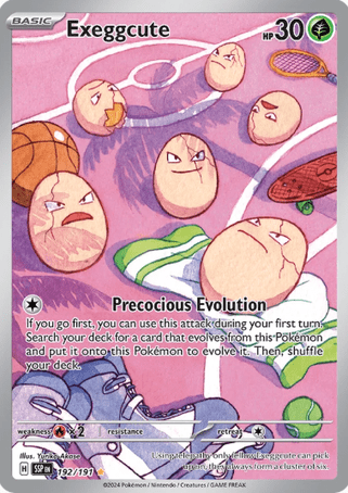 Pokemon TCG Surging Sparks - Exeggcute-192/191