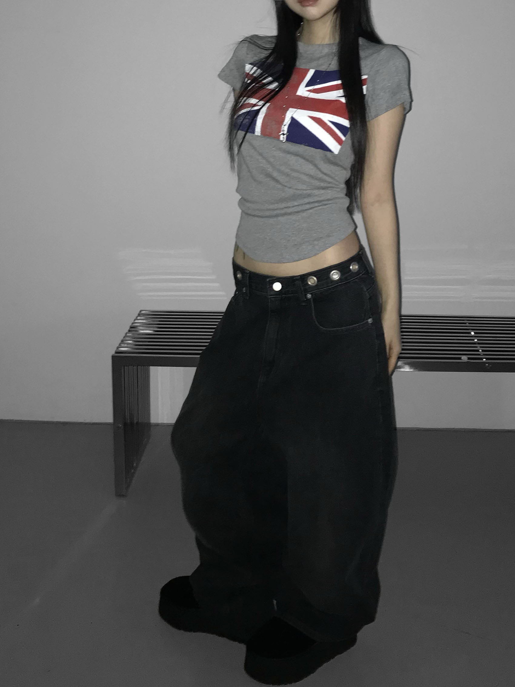 Vintage Union Flag Fitted Tee