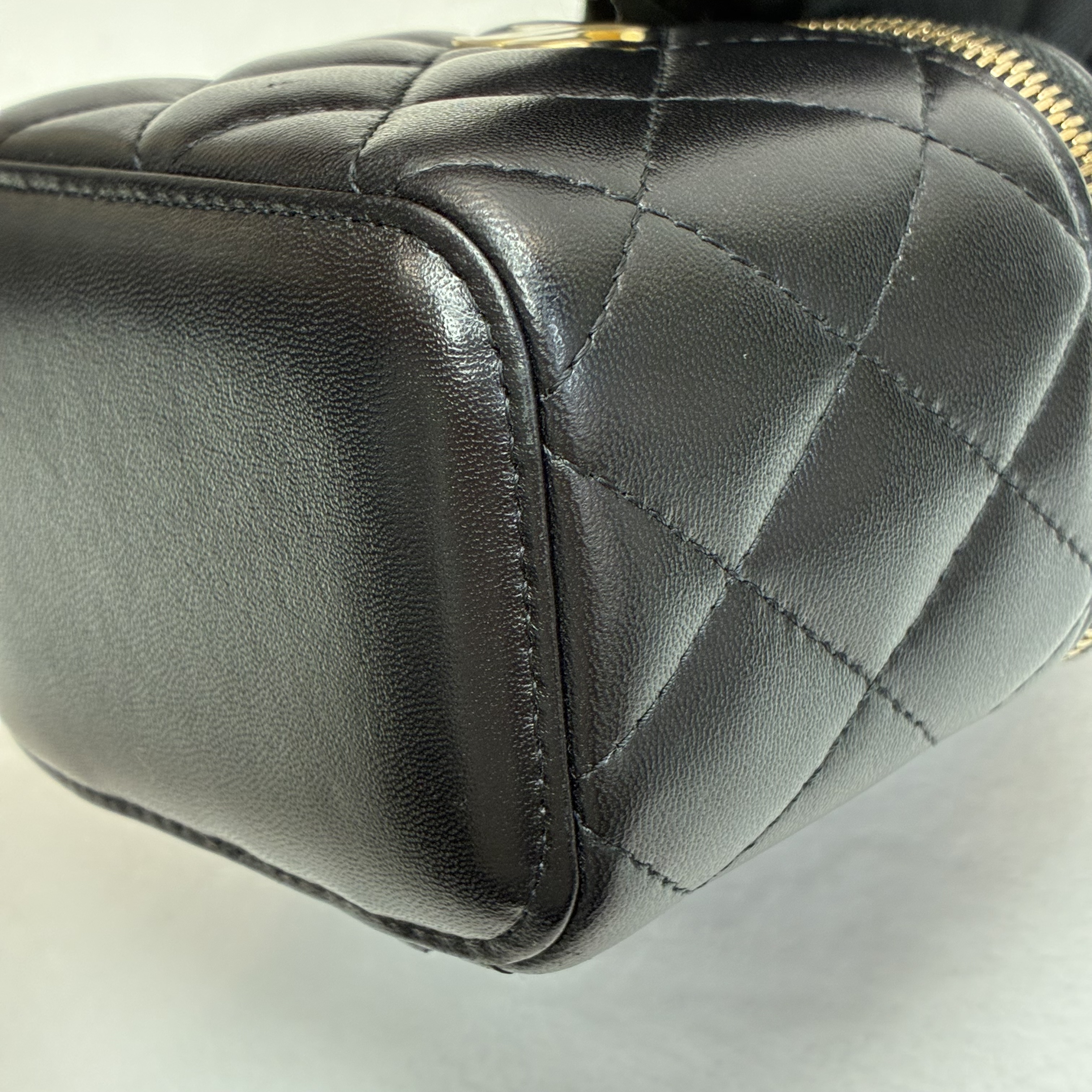 Chanel Vanity Case 黑色羊皮小廢包
