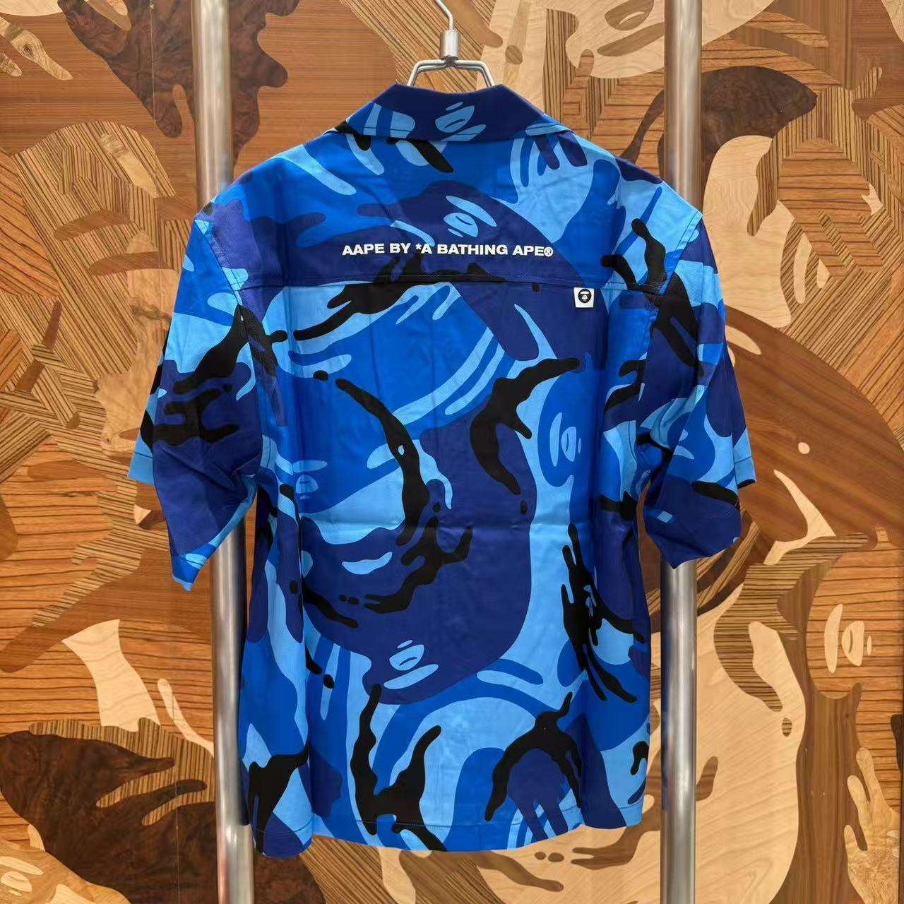 AAPE AAPESPORTS camo short sleeve shirt (8581)