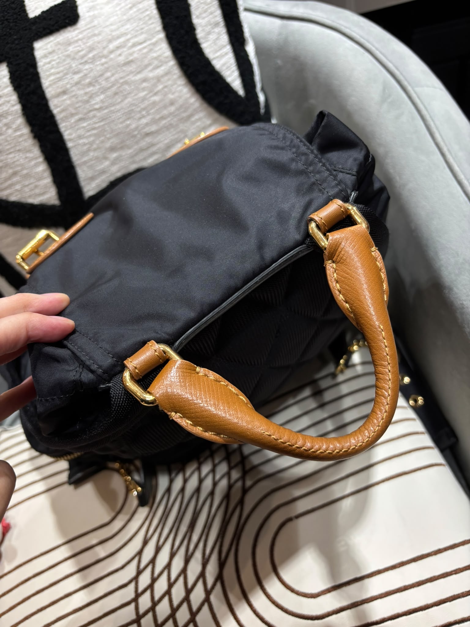 Burberry Nylon Backpack 100%Authentic, 98%New ✅Dust Bag