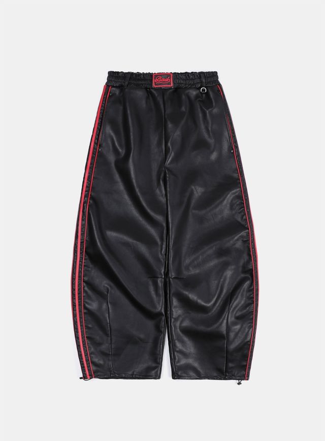 パンツ BADBLOOD Billy leather jogger pants red w-pts24-083 Badblood [W-PTS24-083] Billy Leather Jogger Pants - Red | KAZUE