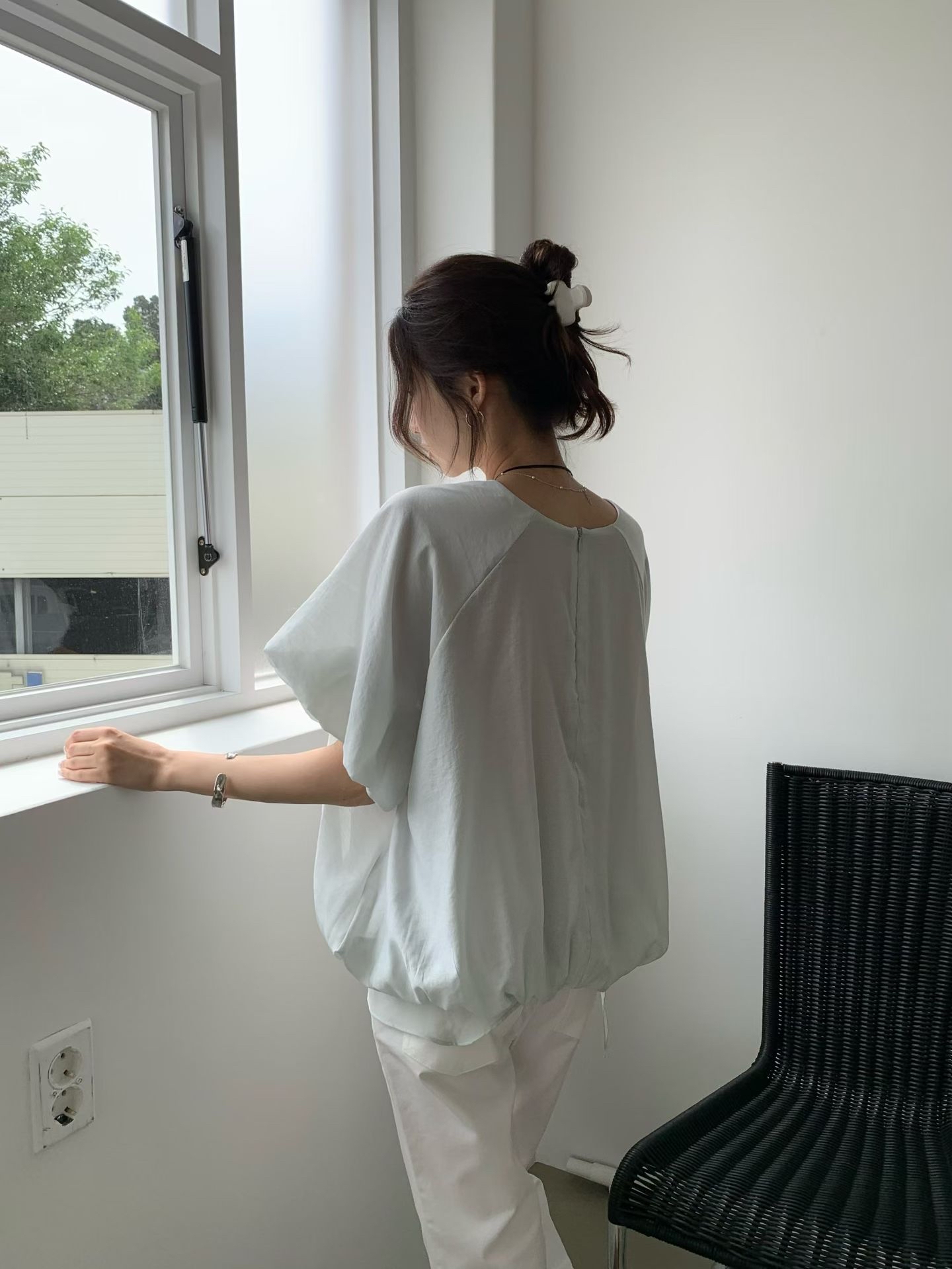 Puff sleeves blouse #top146