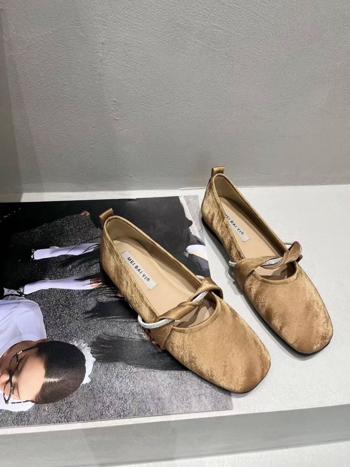 6638-98 复古温柔风平底鞋 🇨🇳