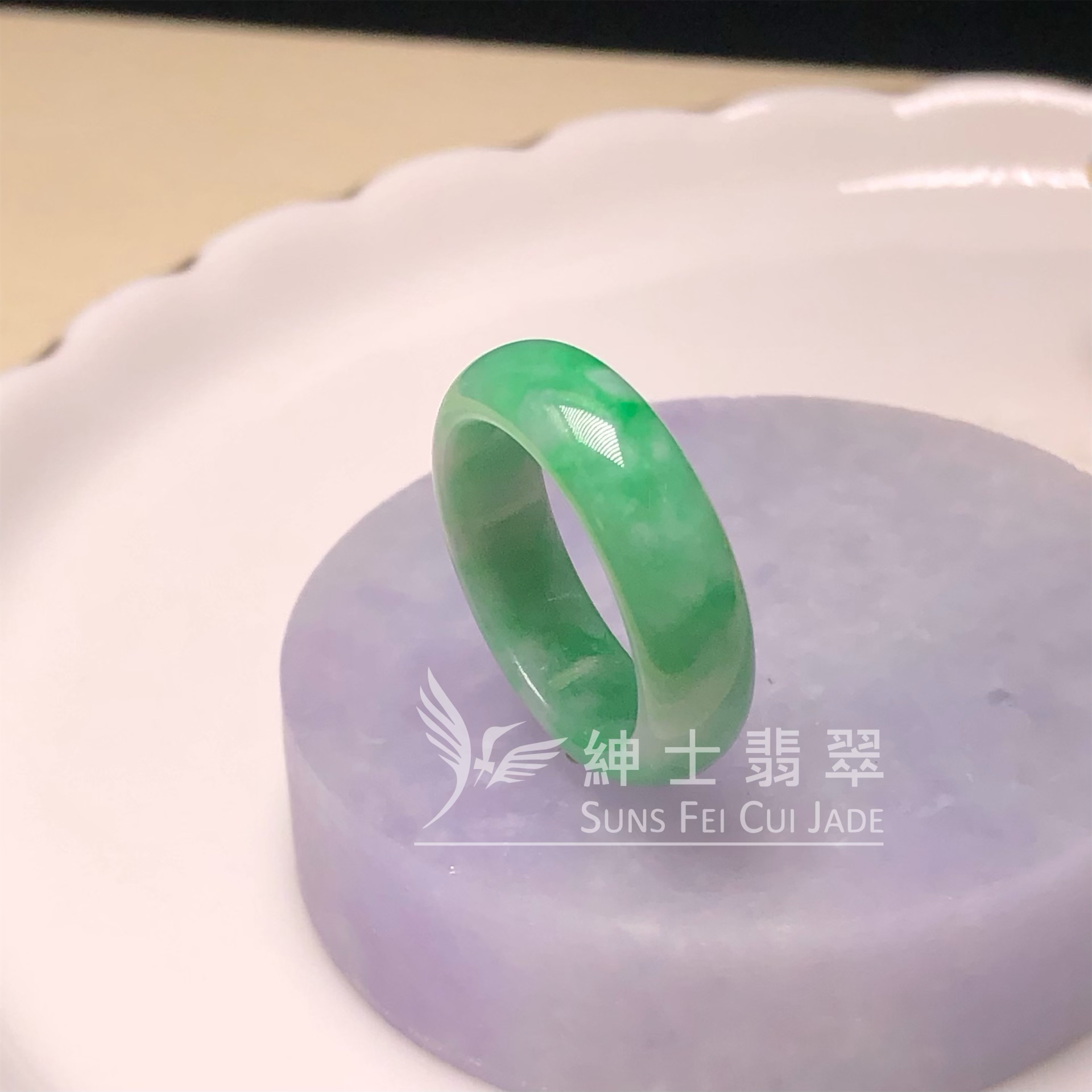 D00307 飄翠戒指(港圈15號)