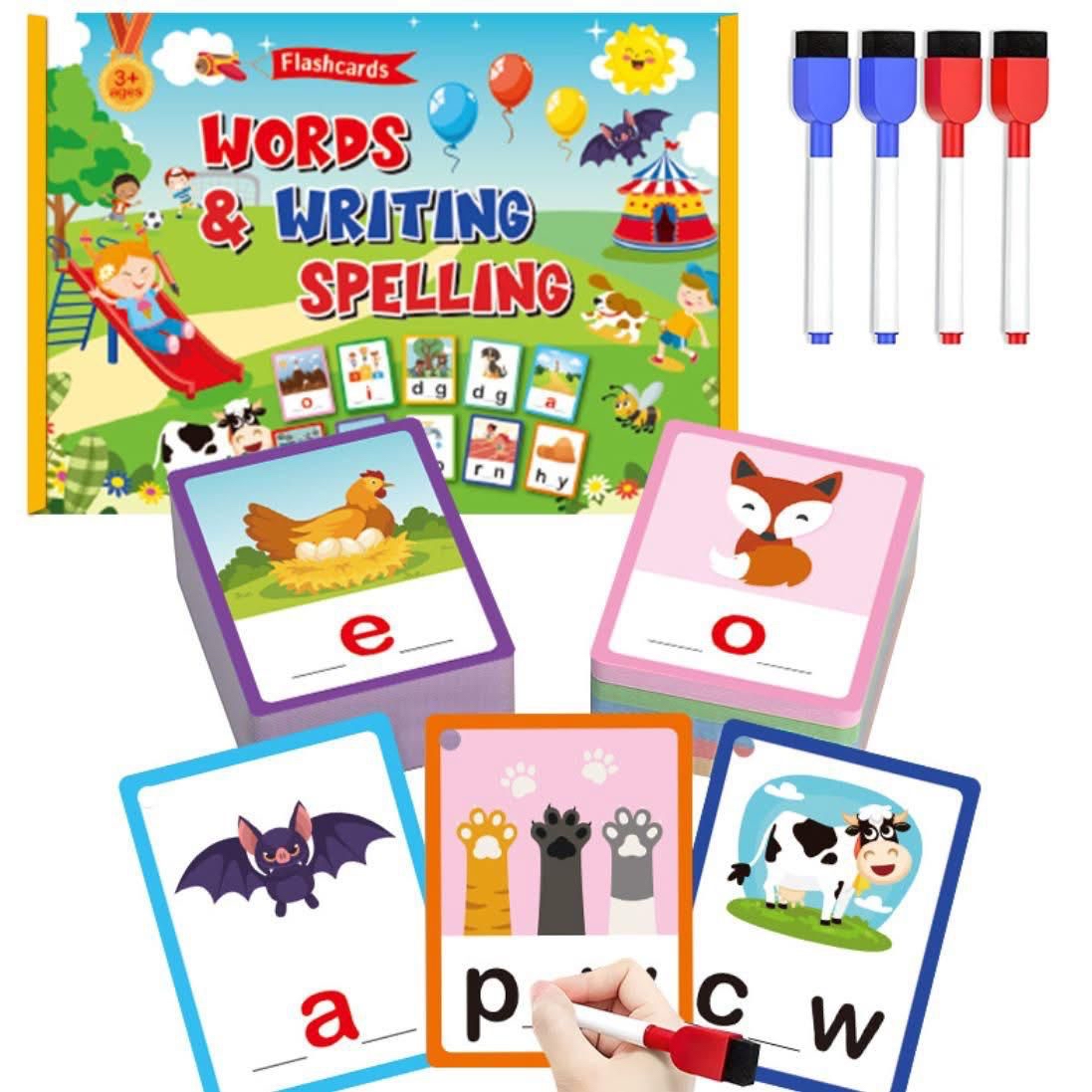 益智英文單字讀寫卡(100張)