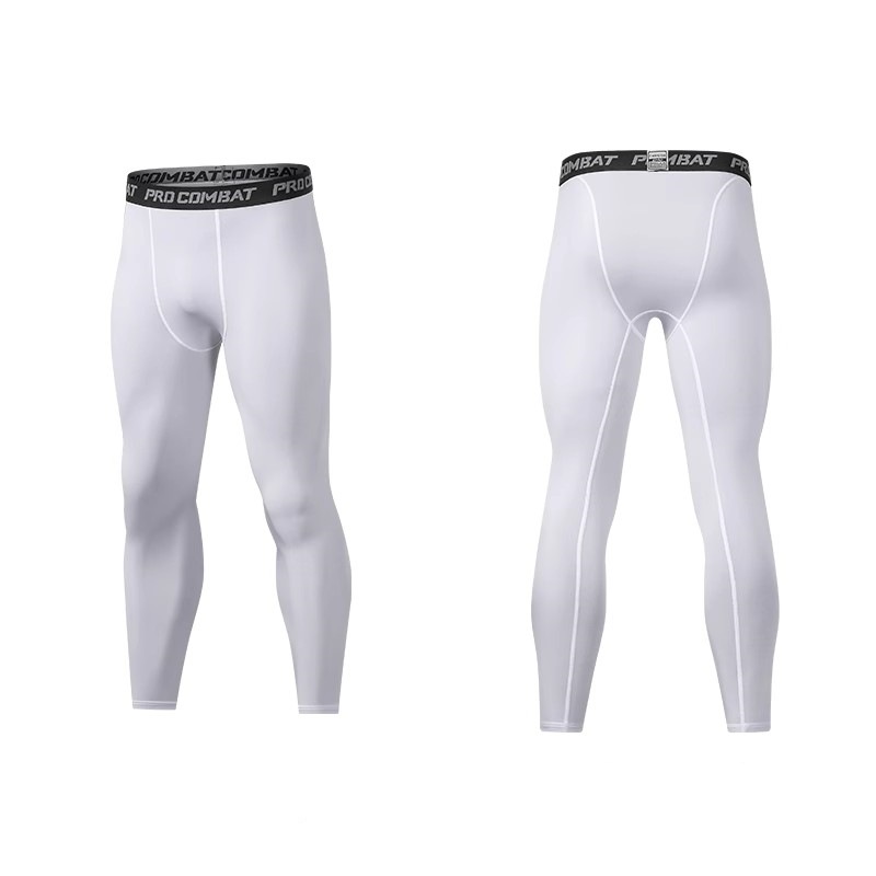 (S - 3XL) Pro Combat White Tight Pants