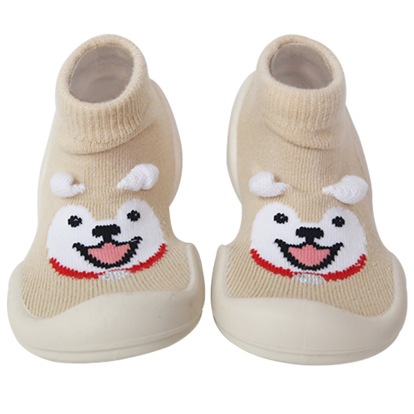 GGOMOOSIN 幼兒學行襪鞋 - 柴犬