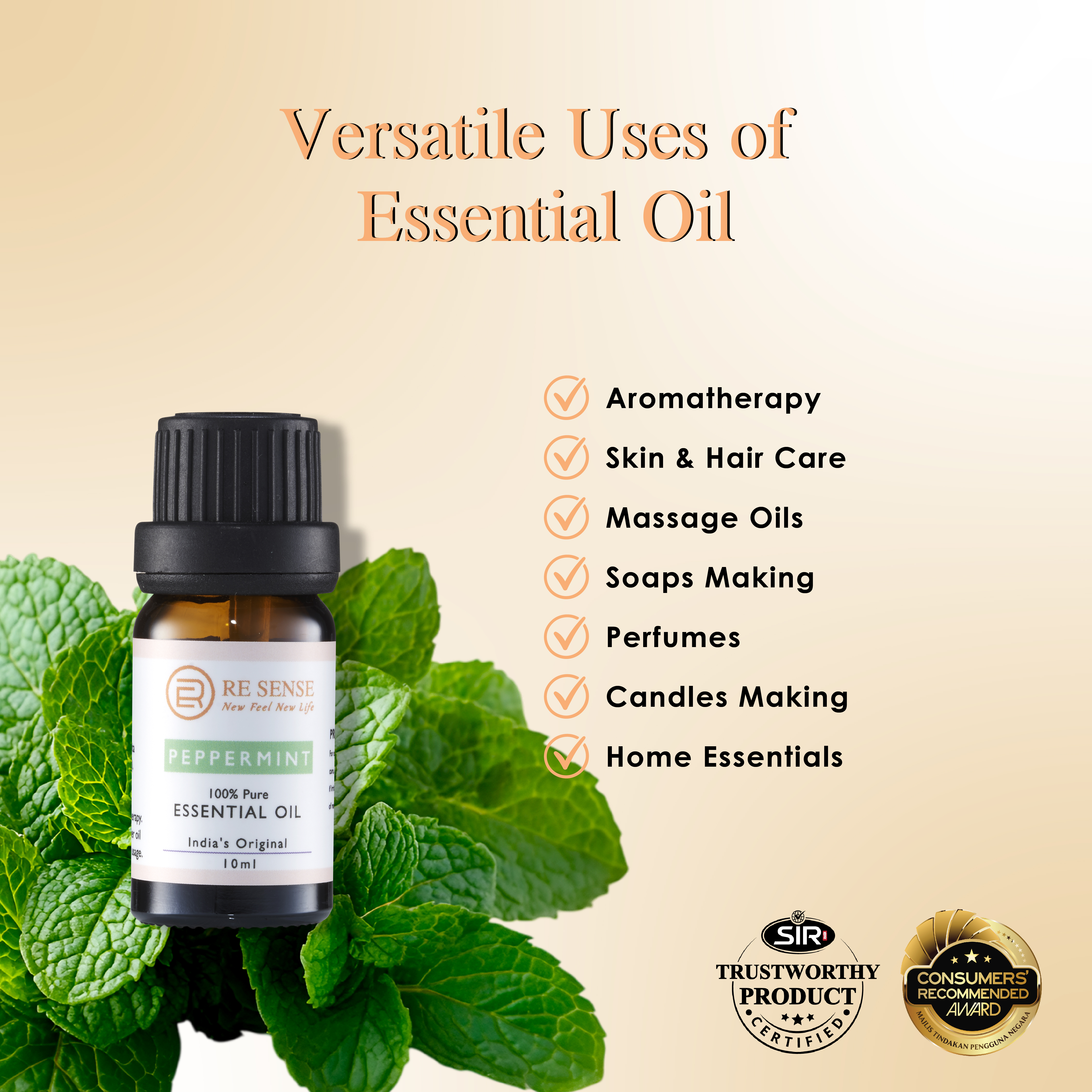 Peppermint Essential Oil (10ml)