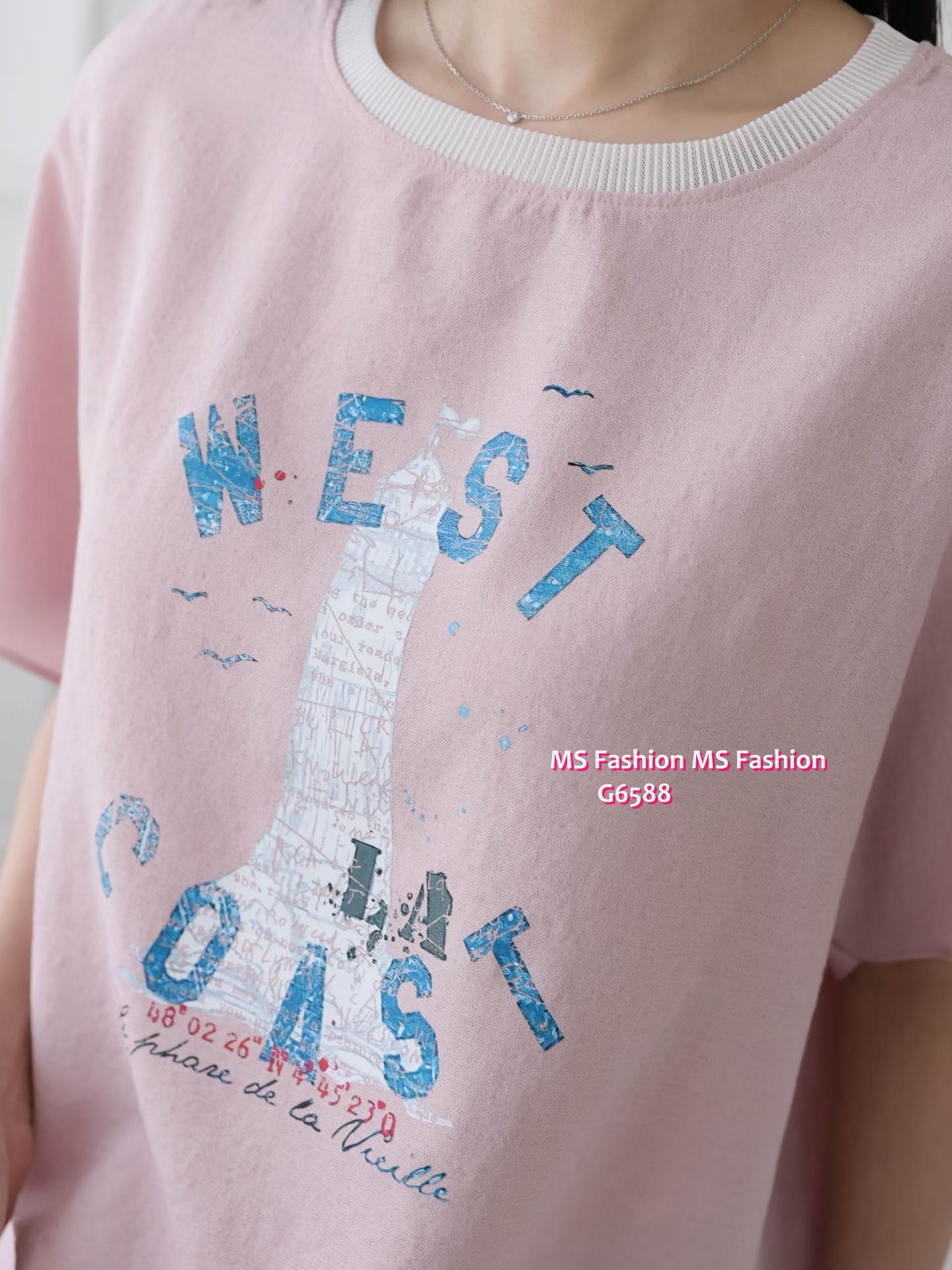 G6588 靚print top