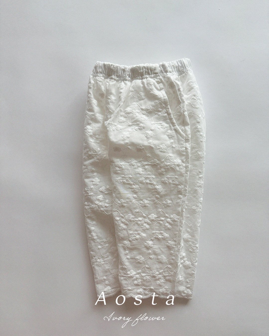 Aosta | lace pants (Ivory/Check 2XL(100-115)