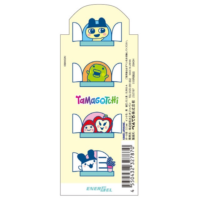 現貨｜TAMAGOTCHI 他媽哥池 日本製 Pentel EnerGel 0.5mm 黑色 啫喱筆 (232787)
