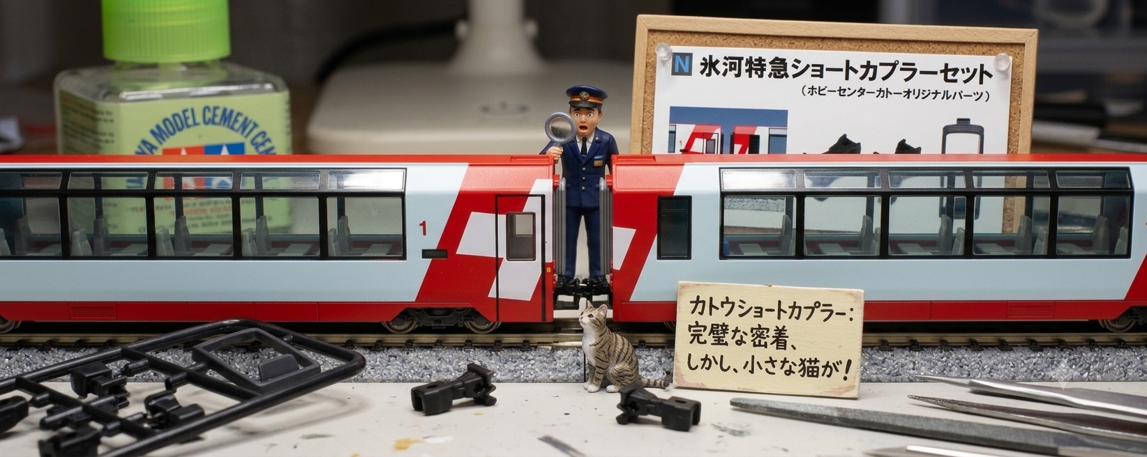 KATO N 規冰河列車Glacier Express 專用密接車鈎