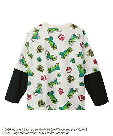 🆕【⭐訂購⭐】🇯🇵日本直送 #Minecraft 假2件長袖 tee [2款選]🌀 [PLAA-0277] [260215]