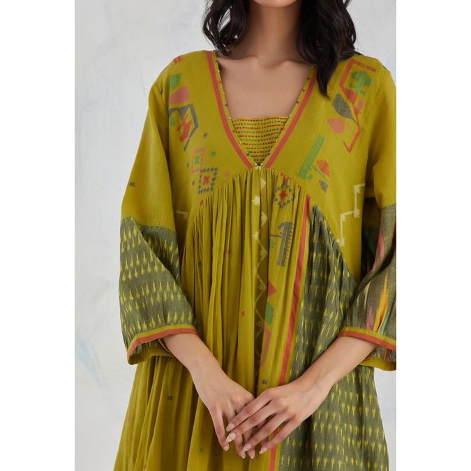 Jamdani V領/兩件套catalog 印度非物質文化遺產手工搖織 