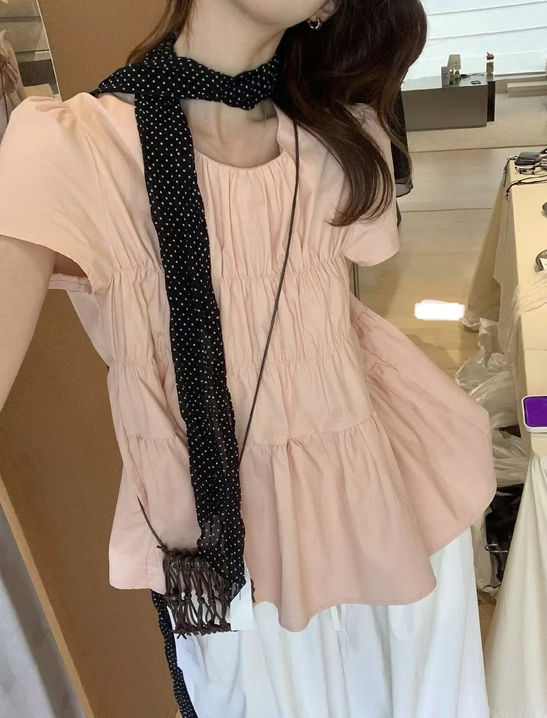 摺摺 Pink top 