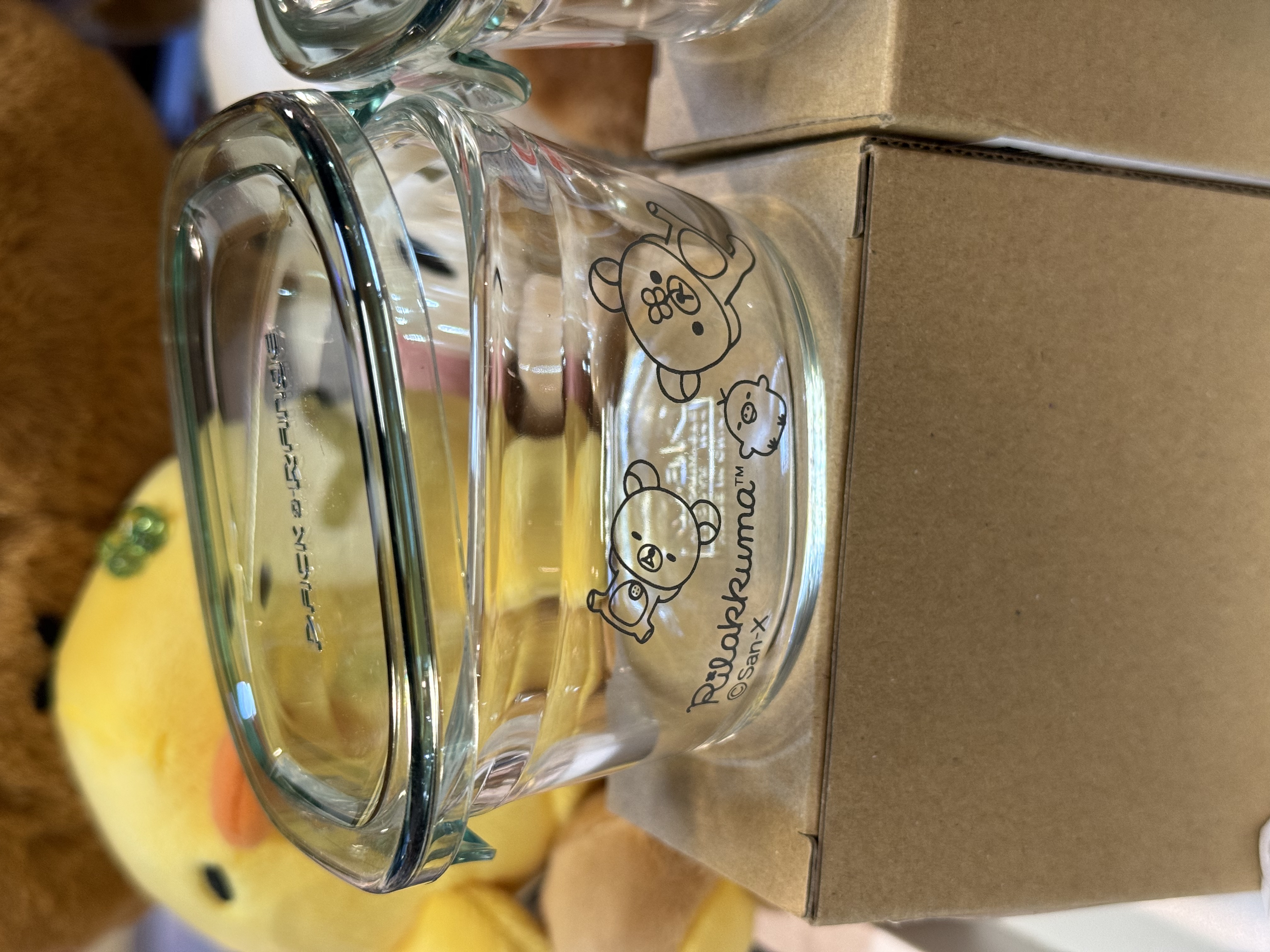 《現貨》全新日本專店限定 Rilakkuma 耐熱玻璃製食物盒（200 ml)