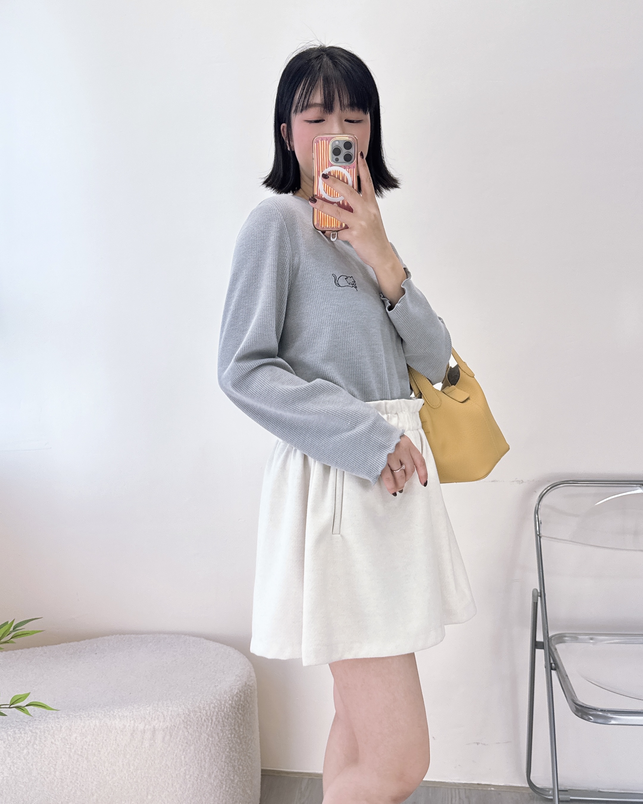 棉花糖般彈性線棉上衣 2色