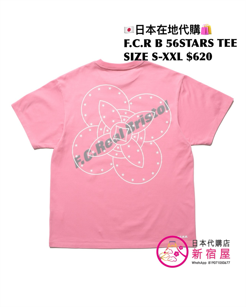 F.C.REAL BRISTOL GODDESS TEE/ SPIRIT TEE/ SHADOW EMBLEM TEE/ 56STARS TEE 