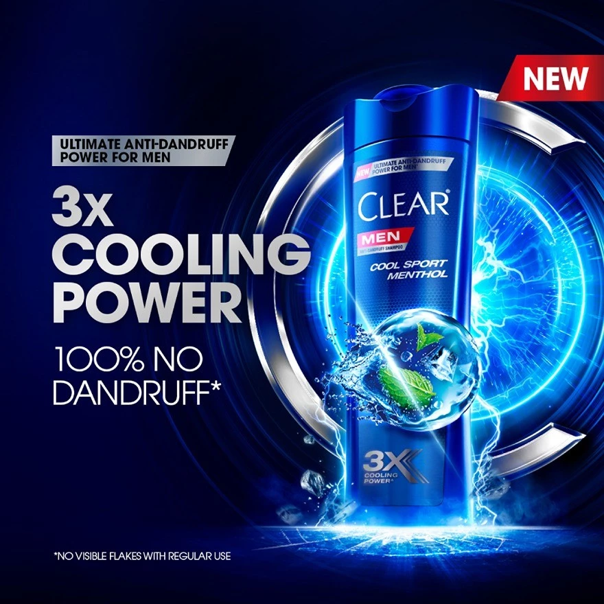 Clear Men Shampoo 170ml - Cool Sport Menthol