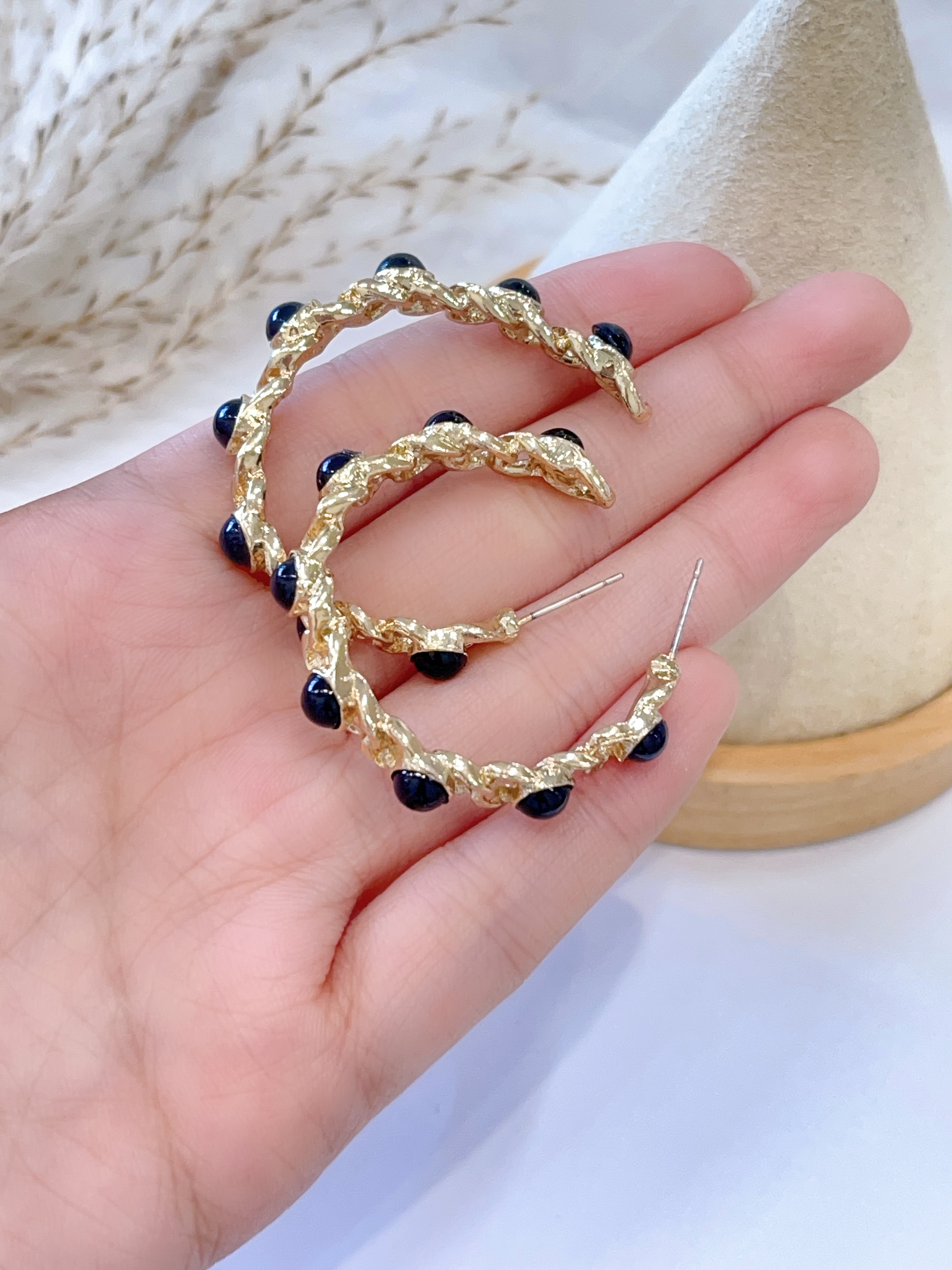 轻奢高级感C字耳环