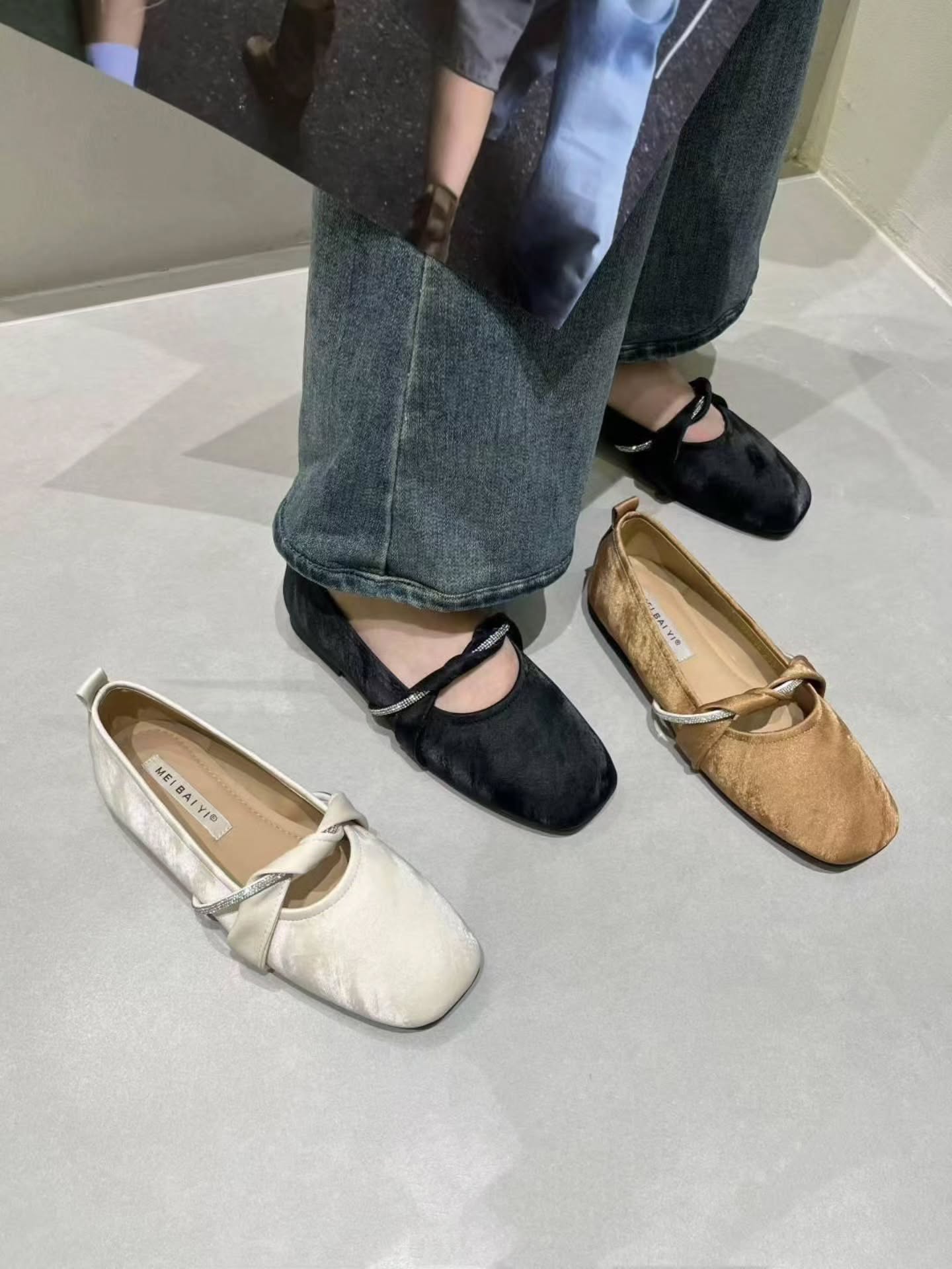 6638-98 复古温柔风平底鞋 🇨🇳