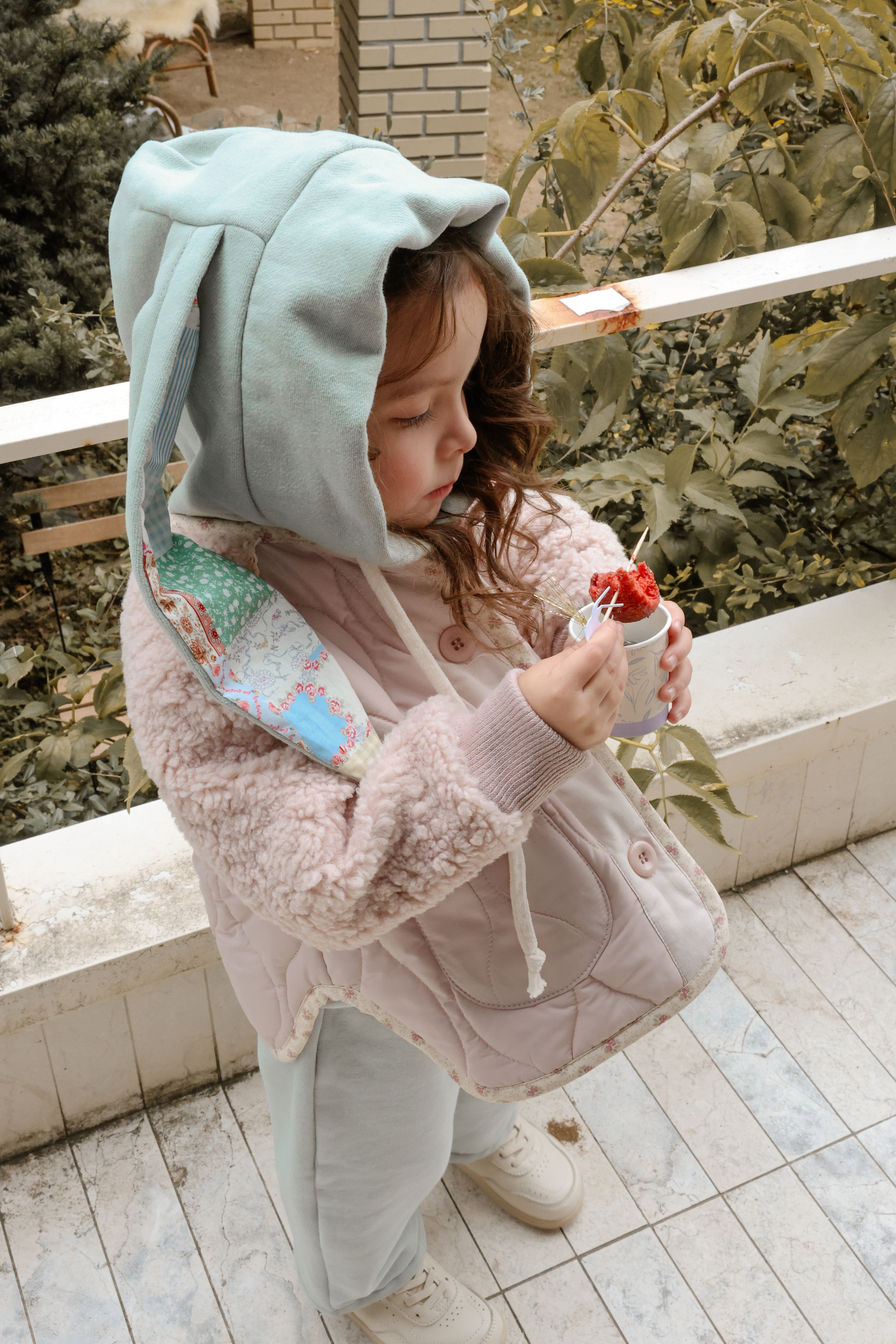 FLO | Noel quilted jumper Pink