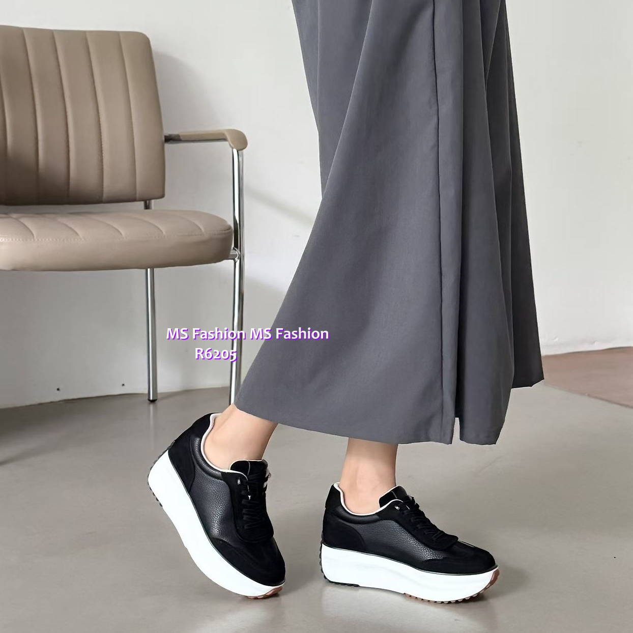 R6205 韓國🇰🇷真皮拼接Sneakers