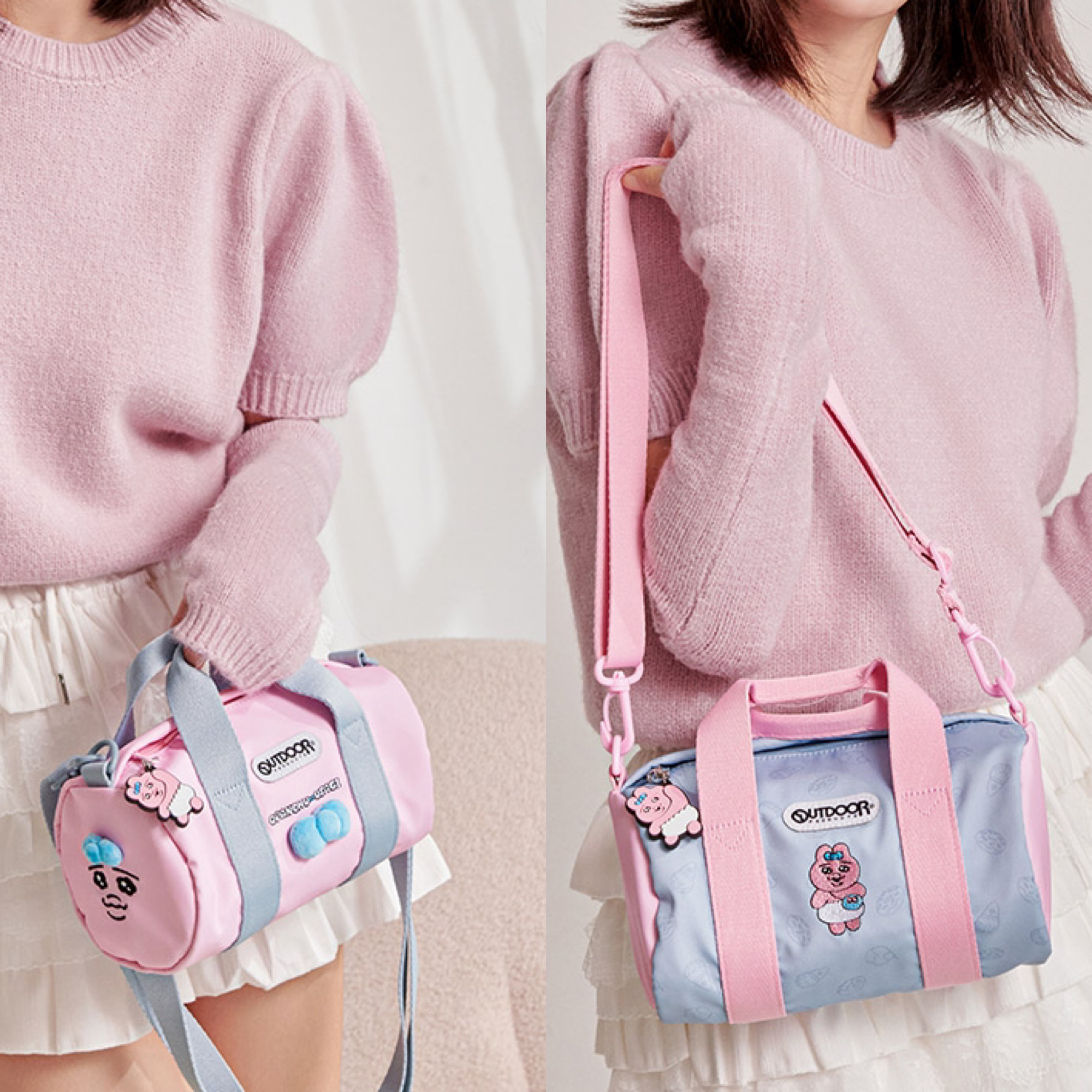 📦訂購 台灣限定 OUTDOOR Opanchu Usagi 褲褲兔 圓筒波士頓包