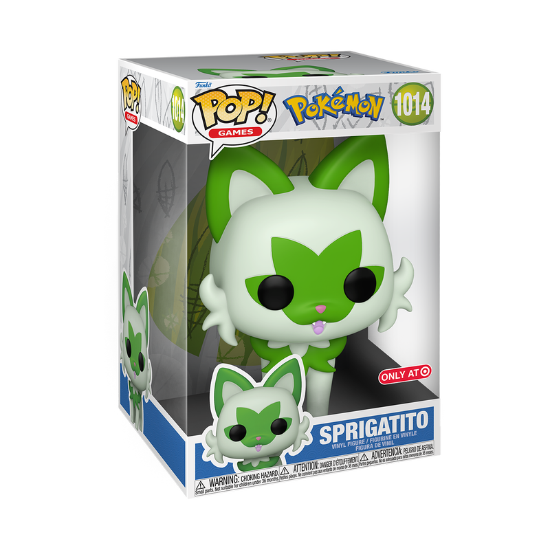 📦訂購 英國代購 Funko POP! Pokemon Jumbo Sprigatito Figure 寵物小精靈 新葉喵 模型 