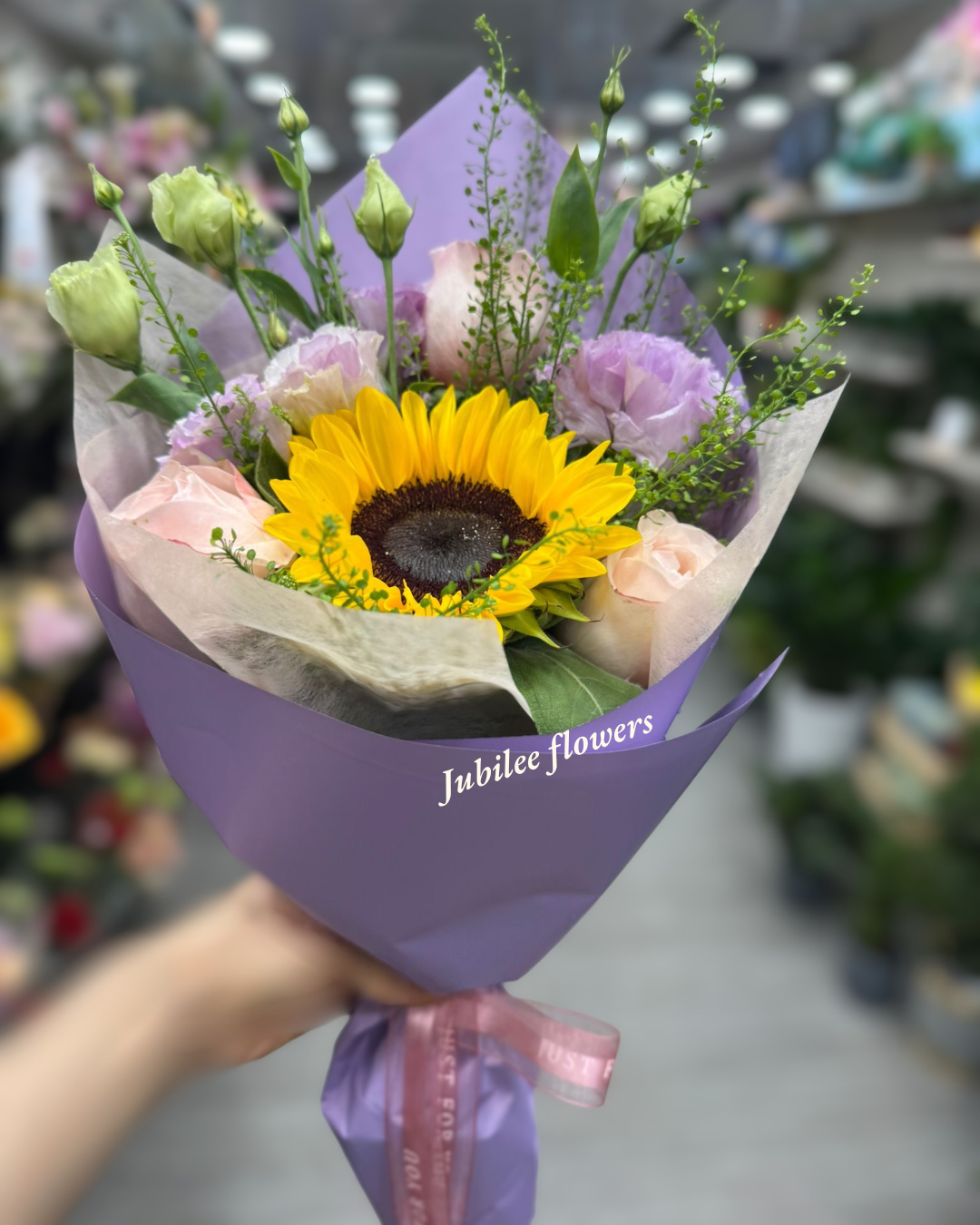 🌻向日葵 · 粉玫瑰花束