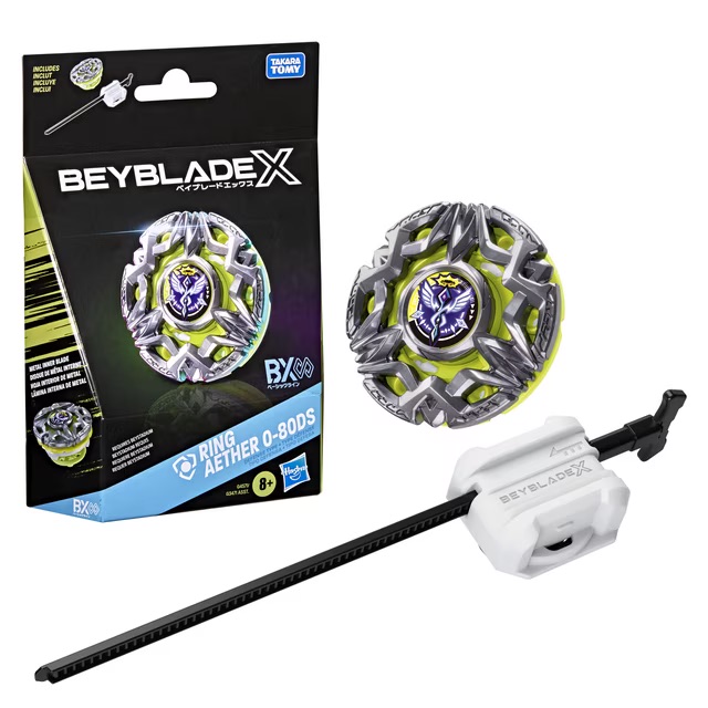 【超靚配色】爆旋陀螺 X Beyblade X Ring Aether 0-80DS BX Infinity Starter Pack Top and Launcher