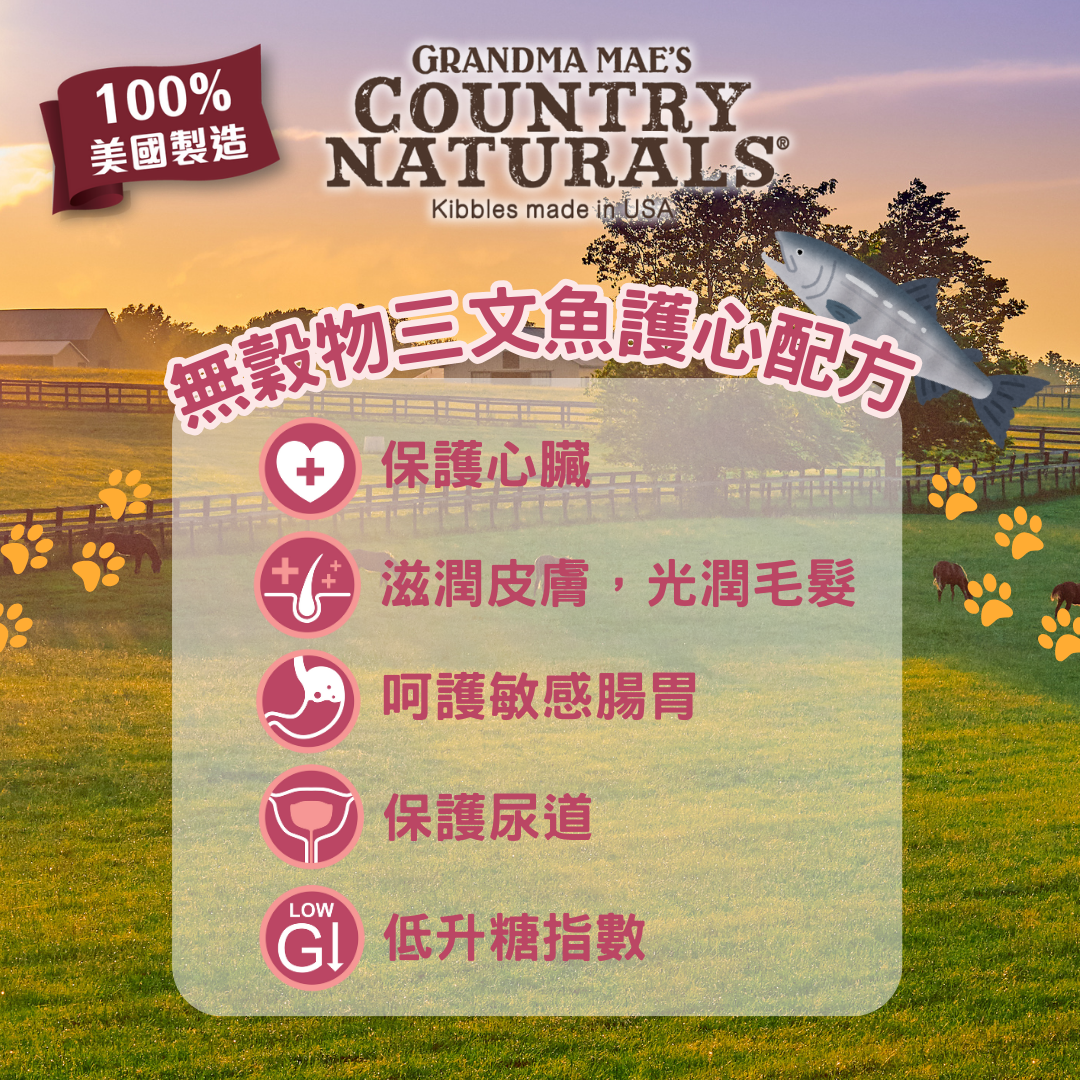 Country Naturals 鯡魚雞肉尿道保護配方 全貓種配方乾糧 3lb/6lb/12lb